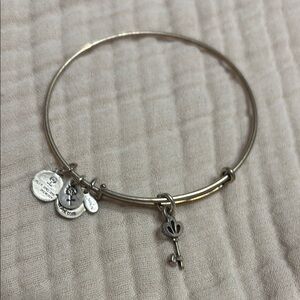 Silver Charm Bangle Bracelet